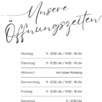 Neue Öffnungszeiten!