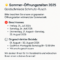Achtung Sommer-Öffnungszeiten 2025